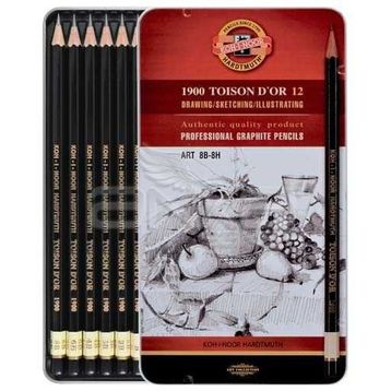 Koh-i Noor 1900 Toison Dor 12 Dereceli Art 8B-8H 1902 Kalem Seti