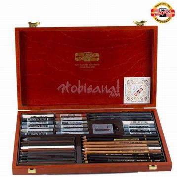 Koh-i-Noor Gioconda Artist Set 8895 Ahşap Kutu Çizim Seti