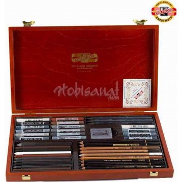 Koh-i-Noor Gioconda Artist Set 8895 Ahşap Kutu Çizim Seti