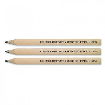 Koh-i Noor Sketching Pencil Yassı Uçlu 1538 Geniş Çizim Kalemi