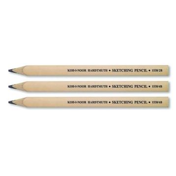 Koh-i Noor Sketching Pencil Yassı Uçlu 1538 Geniş Çizim Kalemi