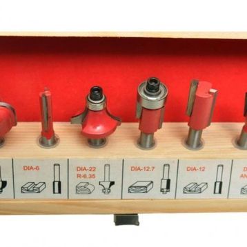 Kohertz 6 mm 6 Parça Freze Bıçağı Seti
