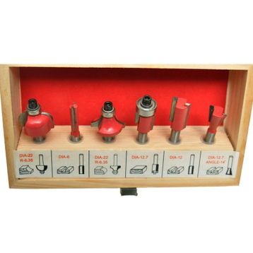 Kohertz 6 mm 6 Parça Freze Bıçağı Seti