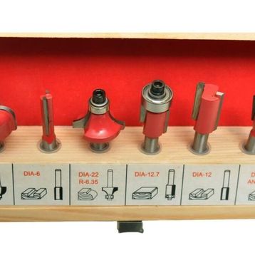 Kohertz 6 mm 6 Parça Freze Bıçağı Seti