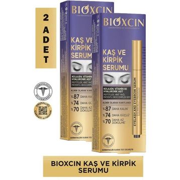 Kolajen ve Hyaluronik Asit İçerikli 2x3 ml Kaş ve Kirpik Serumu