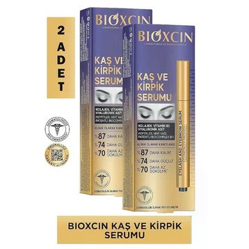 Kolajen ve Hyaluronik Asit İçerikli 2x3 ml Kaş ve Kirpik Serumu