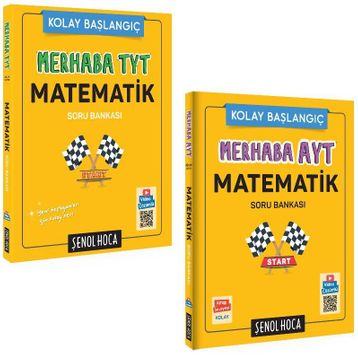 Kolay Başlangıç Merhaba - TYT AYT Matematik Soru Bankası Set - Şenol Hoca Yayınları