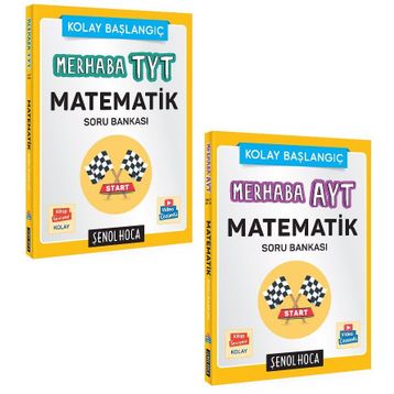 Kolay Başlangıç Merhaba - TYT AYT Matematik Soru Bankası Set - Şenol Hoca Yayınları