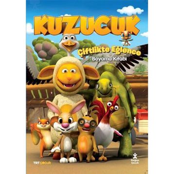 Kolektif TRT Çocuk - Kuzucuk Çiftlikte - Eğlence Boyama Kitabı