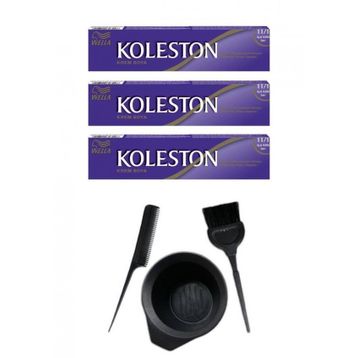 Koleston 11.1 3 Adet Tüp Saç Boyası ve Saç Boyama Seti
