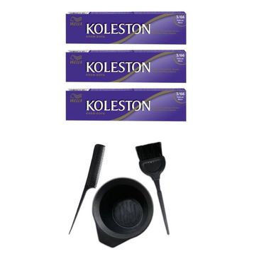 Koleston 3.66 3 Adet Tüp Saç Boyası ve Saç Boyama Seti
