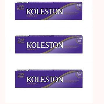 Koleston 5/66 Şarap Kızılı x3 Saç Boyası