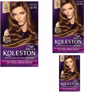 Koleston 5/75 Çekici Bakır 3 Adet Saç Boyası