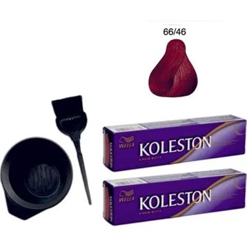 Koleston 66 46 Aşk Alevi 2 Adet Saç Boyası + Boyama Seti