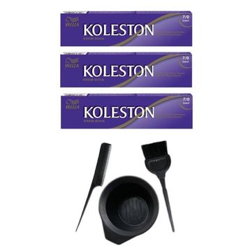 Koleston 7.0 3 Adet Tüp Saç Boyası ve Saç Boyama Seti