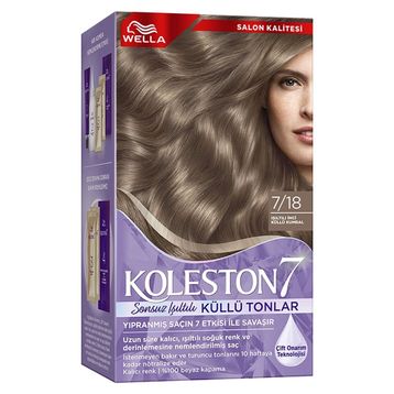 Koleston 7 Kit Sonsuz Işıltılı Küllü Tonlar 7 18 Işıltılı İnci Küllü Kumral Saç Boyası
