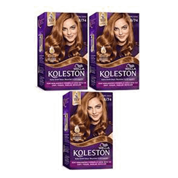 Koleston 8/74 Gizemli Kahve 3 Adet Saç Boyası