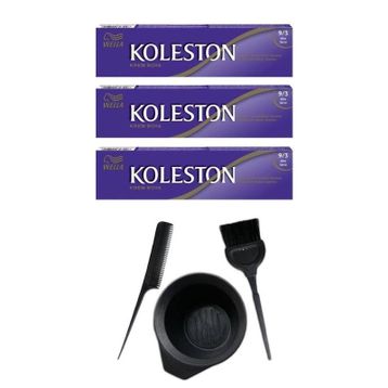 Koleston 9.3 3 Adet Tüp Saç Boyası ve Saç Boyama Seti