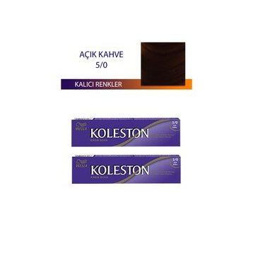 Koleston Açık Kahve 5/0 Tüp 2x50 ml Saç Boyası