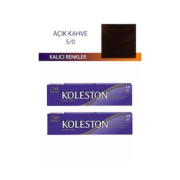 Koleston Açık Kahve 5/0 Tüp 2x50 ml Saç Boyası