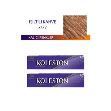 Koleston Işıltılı Kahve 7/77 Tüp 2x50 ml Saç Boyası
