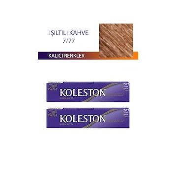 Koleston Işıltılı Kahve 7/77 Tüp 2x50 ml Saç Boyası