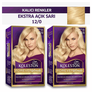 Koleston Kit Çok Açık Doğal Sarı 12-0 x2 Saç Boyası