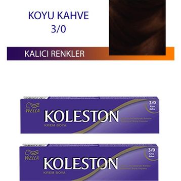 Koleston Koyu Kahve 3/0 Tüp 2x50 ml Saç Boyası