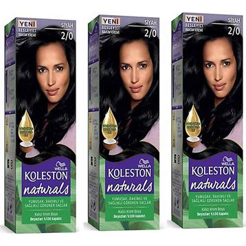 Koleston Naturals 2-0 Siyah x3 Saç Boyası