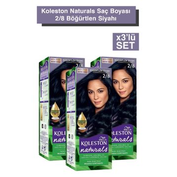 Koleston Naturals 2 8 Böğürtlen Siyahı 3 Adet Saç Boyası