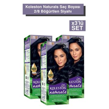 Koleston Naturals 2 8 Böğürtlen Siyahı 3 Adet Saç Boyası