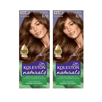 KOLESTON NATURALS SAÇ BOYASI 6.0 KOYU KUMRAL x2