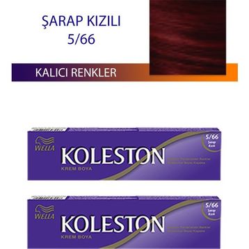 Koleston Şarap Kızılı 5/66 Tüp 2x50 ml Saç Boyası