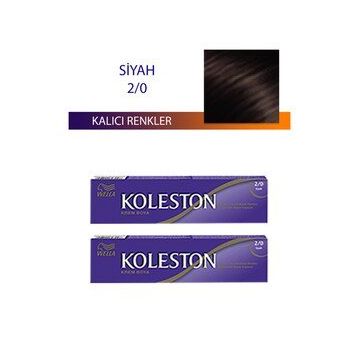 Koleston Siyah 2/0 Tüp 2x50 ml Saç Boyası