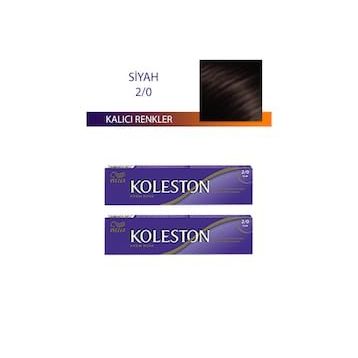 Koleston Siyah 2/0 Tüp 2x50 ml Saç Boyası
