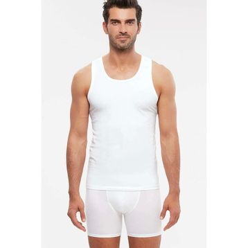 Kom Aytron Halter 2'li Beyaz Basic Erkek Atlet