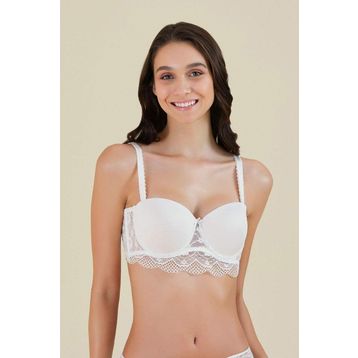 Kom Bridal 41SU75201 Ekru Straples Sütyen