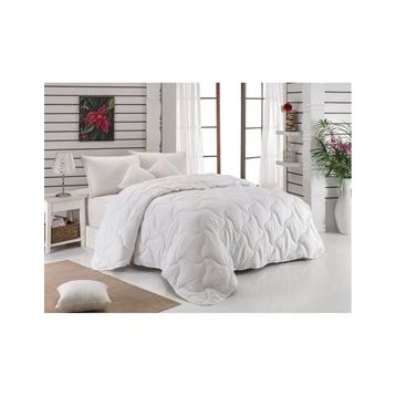 Komfort Home 155x215 cm Tek Kişilik Çizgili Pamuk Saten Yorgan