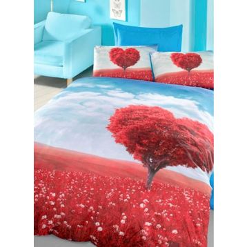 Komfort Home 3D Çift Kişilik Pamuk Saten 200 x 220 cm Nevresim Takımı