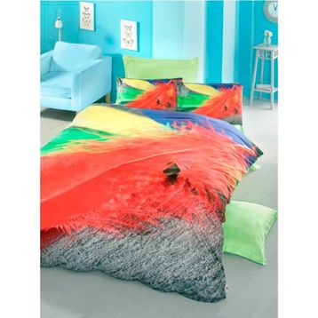Komfort Home 3D Çift Kişilik Pamuk Saten 200 x 220 cm Nevresim Takımı