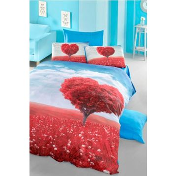 Komfort Home 3D Çift Kişilik Pamuk Saten 200 x 220 cm Nevresim Takımı
