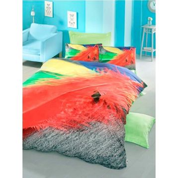 Komfort Home 3D Çift Kişilik Pamuk Saten 200 x 220 cm Nevresim Takımı