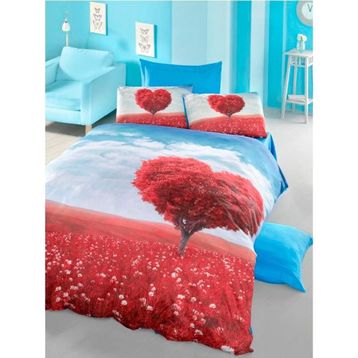 Komfort Home 3D Çift Kişilik Pamuk Saten 200 x 220 cm Nevresim Takımı