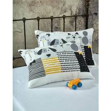Komfort Home Baskılı Pamuklu Silikon Dolgulu 50x70 cm Yastık