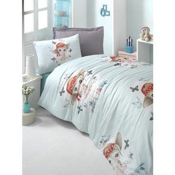 Komfort Home Candy Girl Ranforce Turkuaz Genç Nevresim Takımı