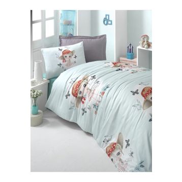 Komfort Home Candy Girl Ranforce Turkuaz Genç Nevresim Takımı