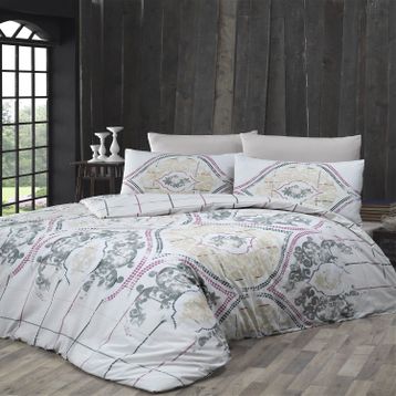 Komfort Home Cariana Grey Tek Kişilik Ranforce Nevresim Takımı