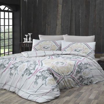 Komfort Home Cariana Grey Tek Kişilik Ranforce Nevresim Takımı