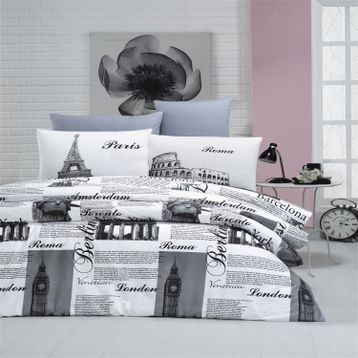 Komfort Home Çift Kişilik Ranforce City Nevresim Takım