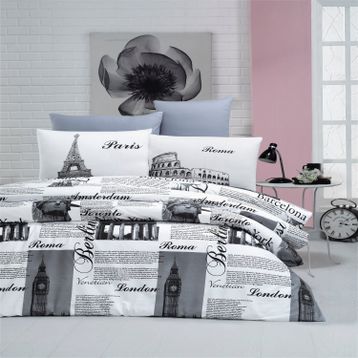 Komfort Home Çift Kişilik Ranforce City Nevresim Takım